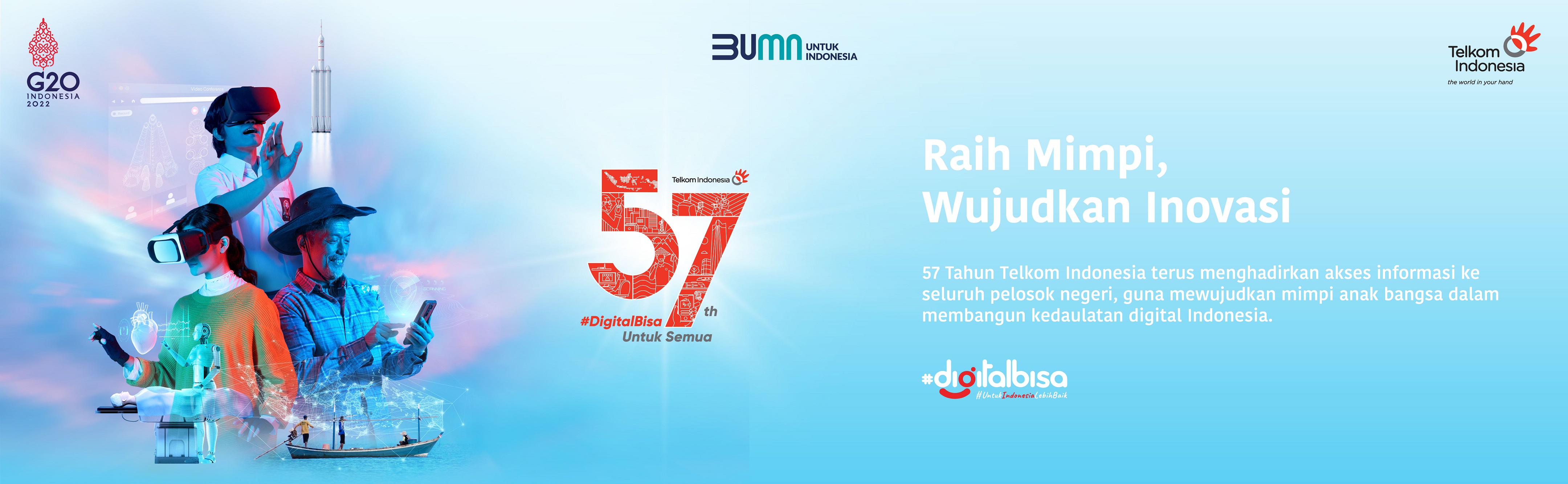 57 tahun Telkom Indonesia 